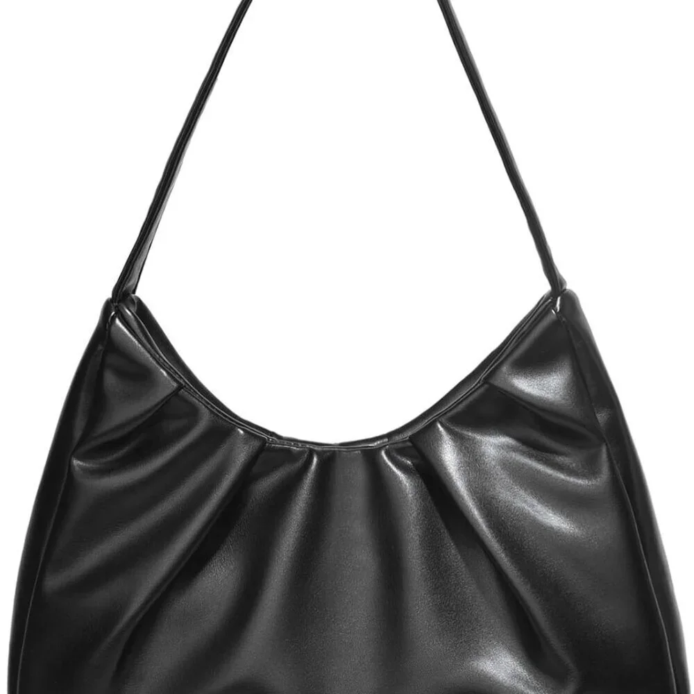 Small Vegan Leather Shoulder Bag Womens Retro Hobo Purse Crossbody